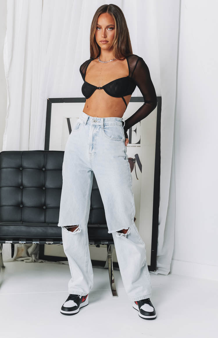 Lioness Gilda Crop Top Black