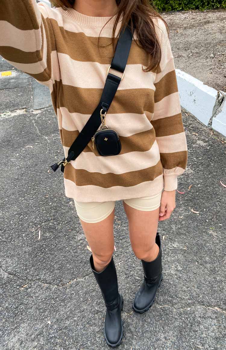 Marg Tan Stripe Jumper