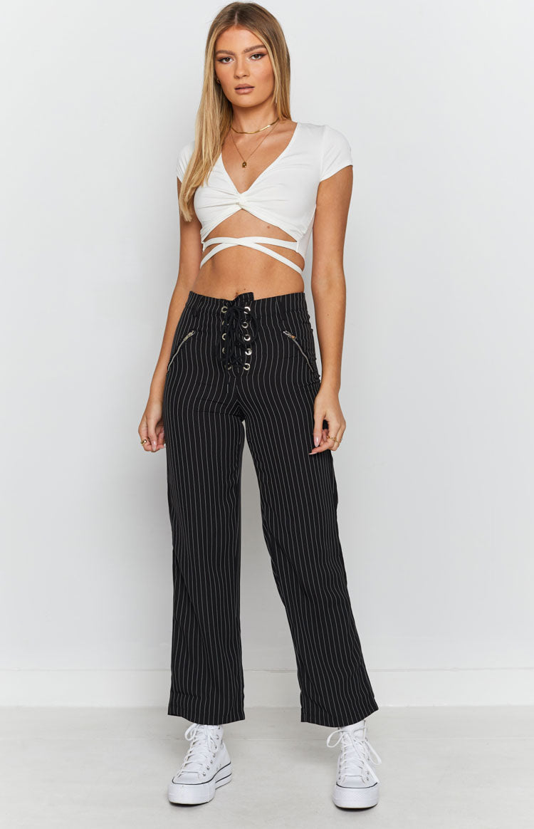 One Thing Cut Out Crop Top White