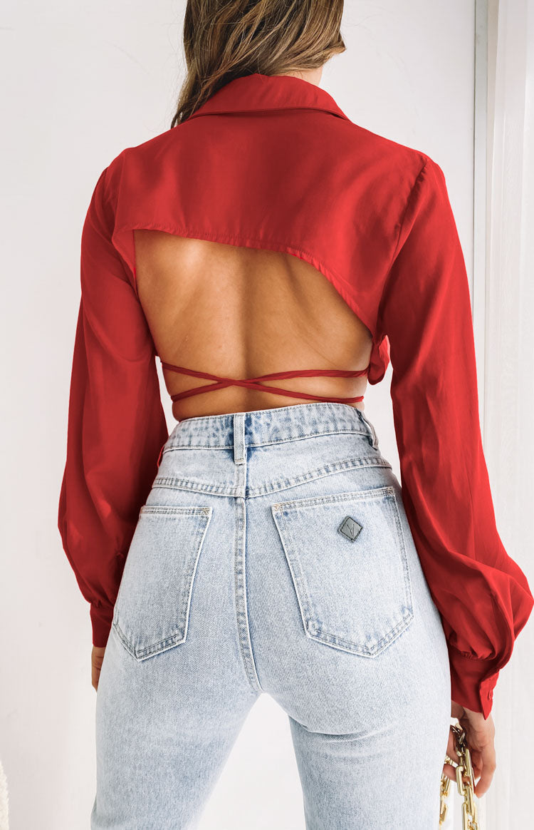 Saddle Up Crop Red