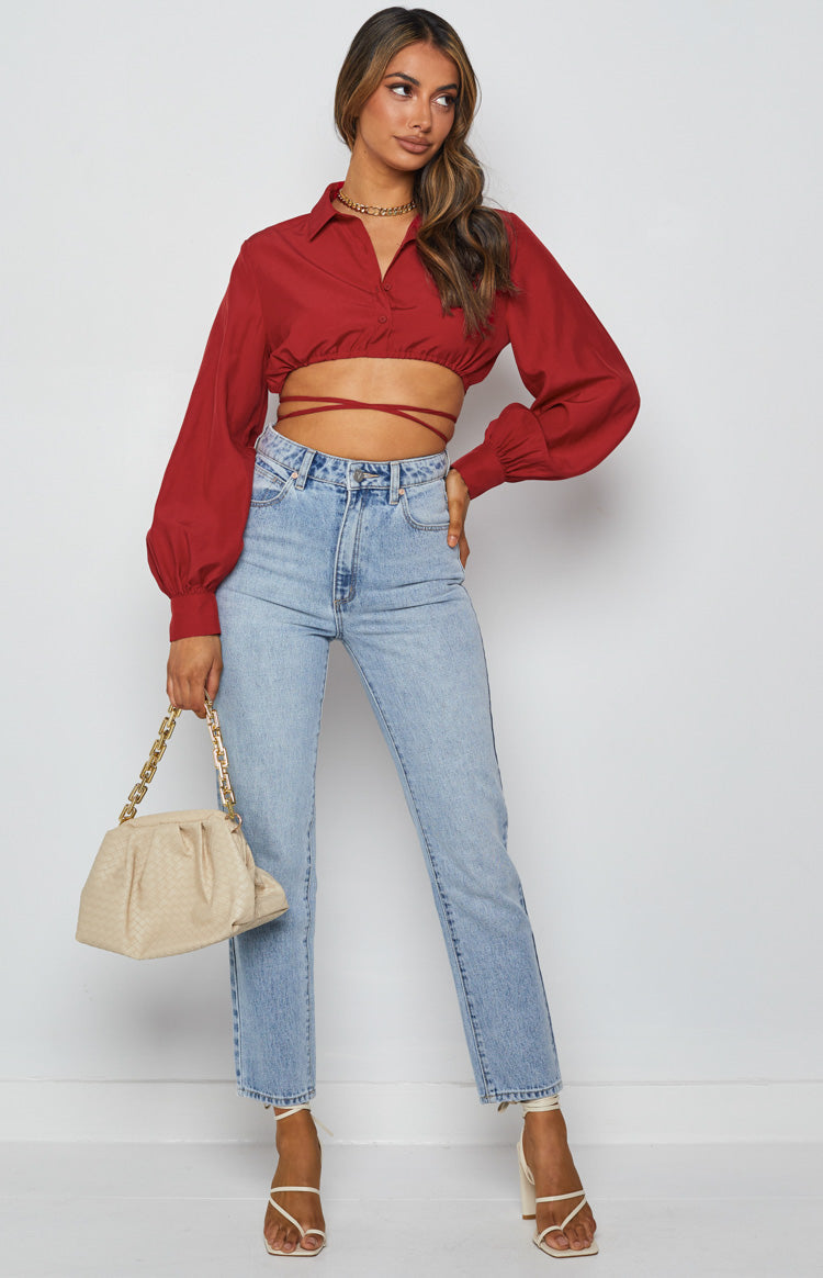 Saddle Up Crop Red