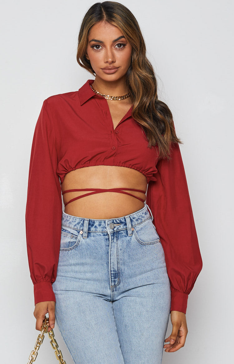 Saddle Up Crop Red