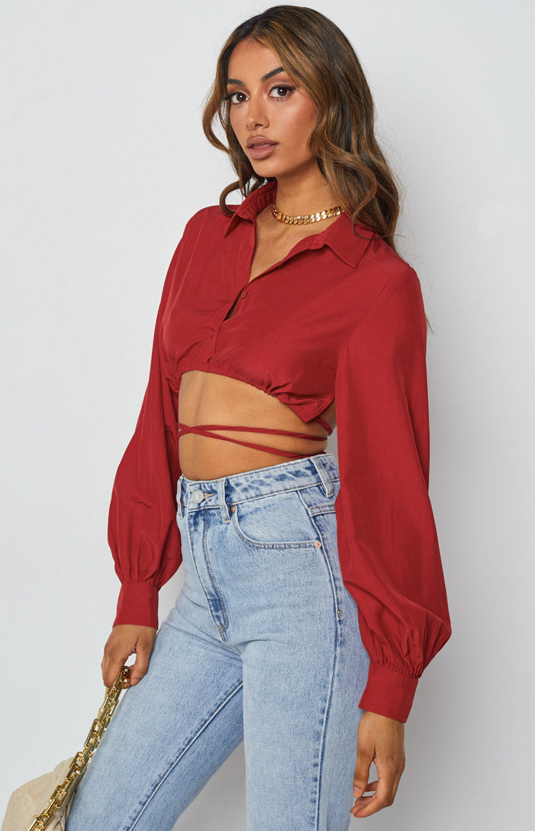 Saddle Up Crop Red