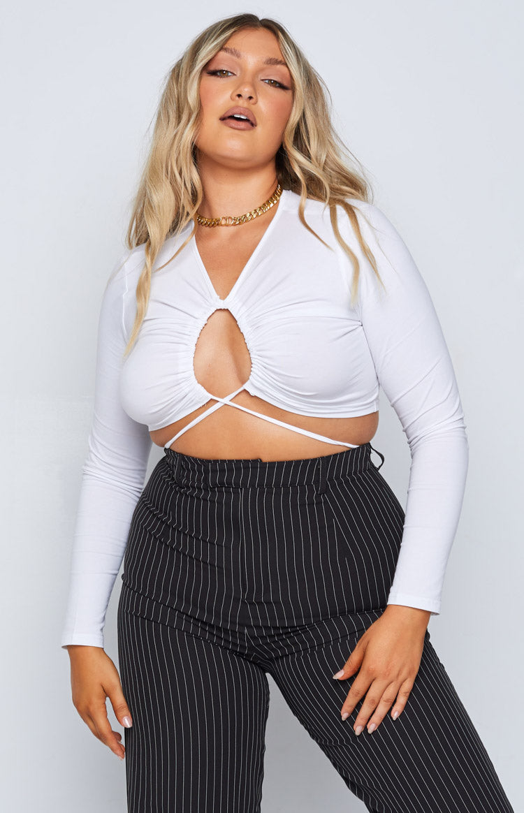 Serena Crop Top White